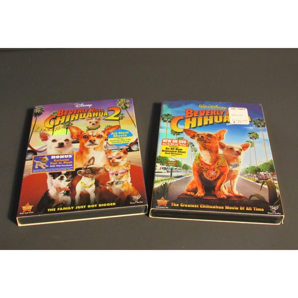Disney Beverly Hills Chihuahua 1 & 2 DVD Set George Lopez Family Comedy Bundle
